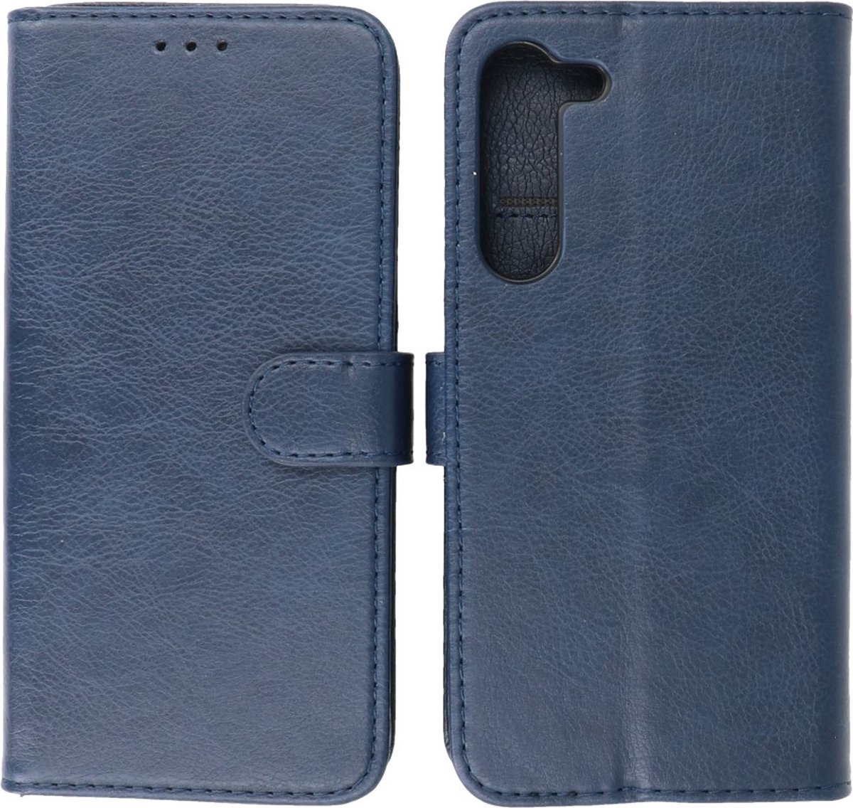 Hoesje Geschikt voor Samsung Galaxy S23 Plus - Book Case Portemonnee Telefoonhoesje - Navy