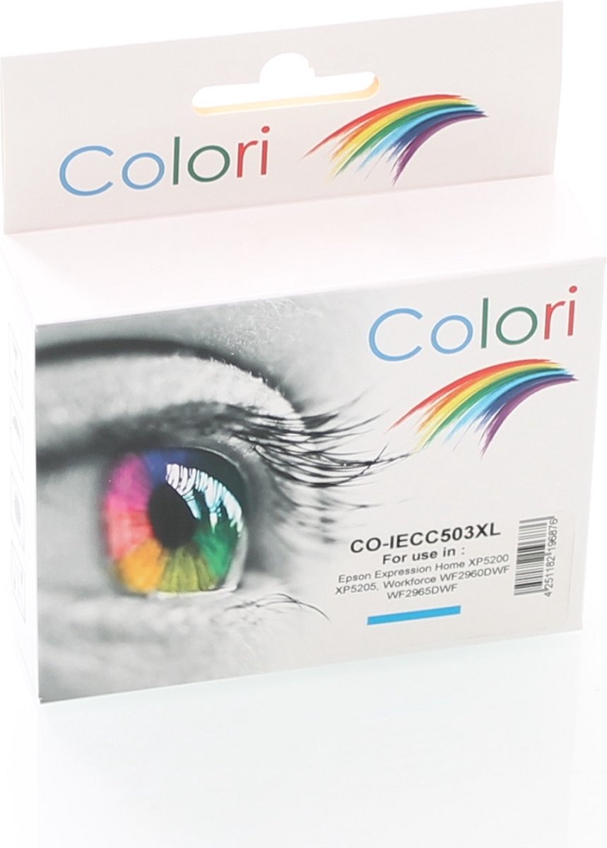 Colori huismerk inkt cartridge geschikt voor Epson 503XL Cyan Expression Home XP5200 XP5205 Workforce WF2960DWF WF2965DWF