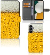Telefoonhoesje Geschikt voor Samsung Galaxy A34 Flip Cover Valentijn Cadeautje hem Bier