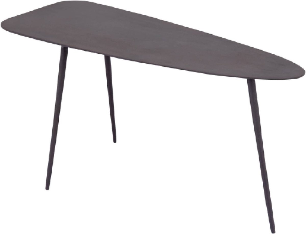 PTMD Bijzettafel Melvy - 76x33x39 cm - Aluminium - Paars