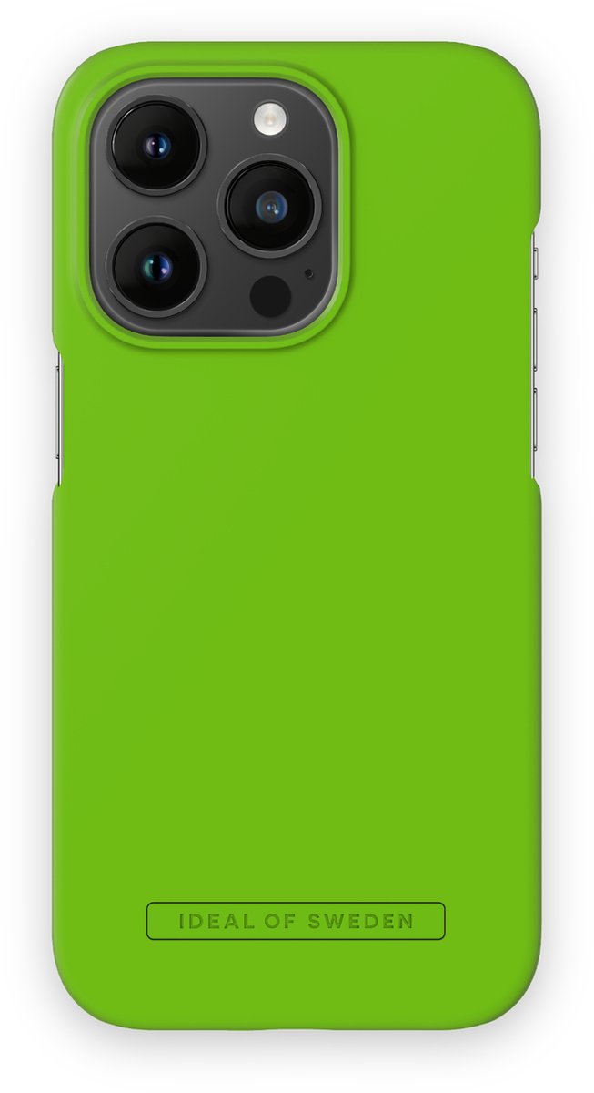 ideal of sweden fashion case seamless geschikt voor Apple iphone 14 pro hyper lime