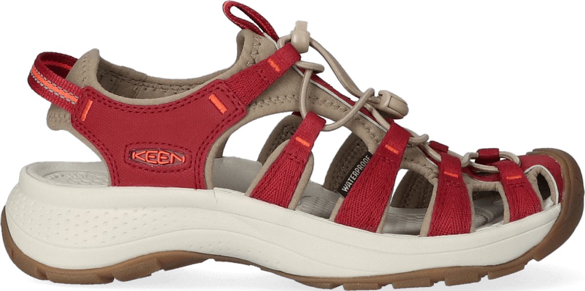 Keen Astoria West Dames Wandelsandalen Merlot/Scarlet Ibis Multicolor