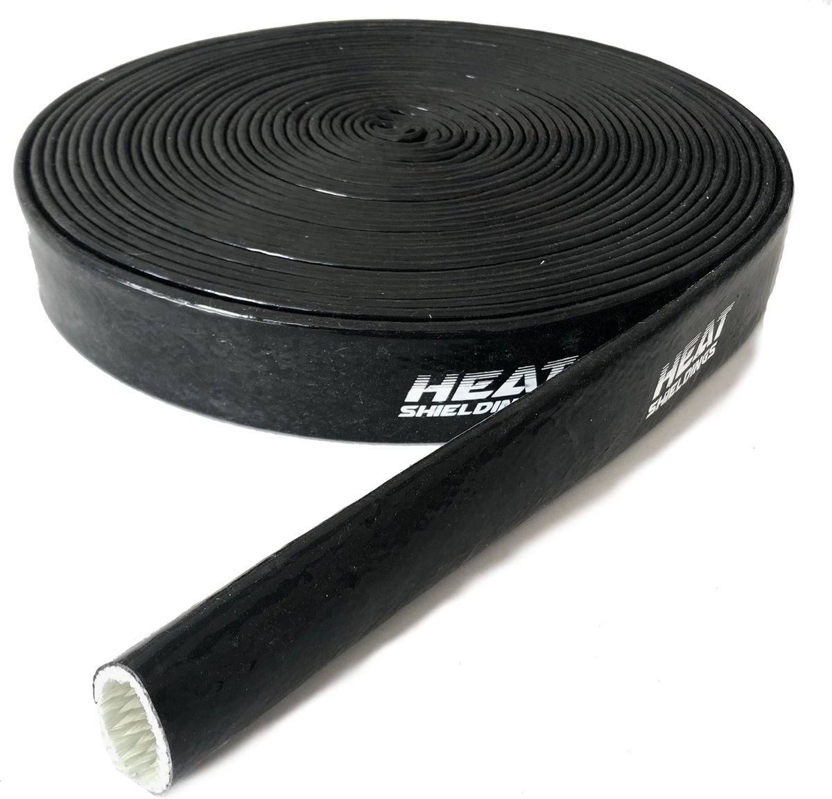 Ø 25 mm x 1 m | Hittebestendige hoes silicone 260 ºC - zwart