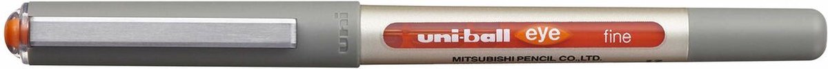 Uni-ball roller Eye Fine en Micro Fine, schrijfbreedte 0,5 mm, punt 0,7 mm, oranje 12 stuks