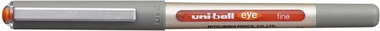Uni-ball roller Eye Fine en Micro Fine, schrijfbreedte 0,5 mm, punt 0,7 mm, oranje 12 stuks