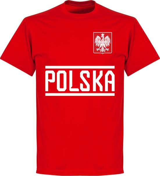 Polen Team T-Shirt - Rood - Kinderen - 128