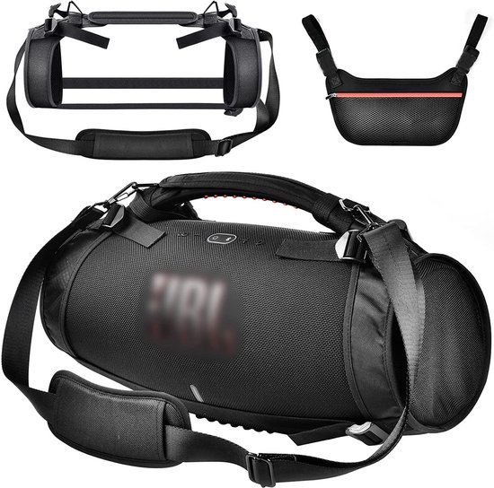 Lovnix - Draagriem JBL Boombox 3 Speaker met Kabel Opbergtas - Schouderband - Bluetooth Luidspreker - Open Case - Draagbare Schouderriem - Reistas - Opbergtasaccessoires - Zwart van Merkloos — afbeelding 2