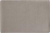 Zeller placemats lederlook - 1x - 45 x 30 cm - metallic taupe