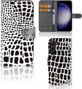 Bookcase Geschikt voor Samsung Galaxy S23 Plus Telefoon Hoesje Slangenprint