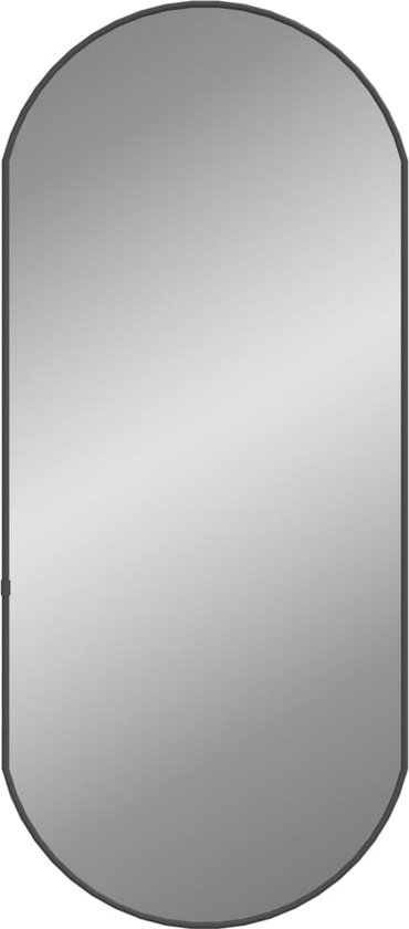 vidaXL-Wandspiegel-80x35-cm-ovaal-zwart