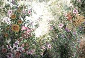 Fotobehang - Vlies Behang - Wilde Tuin - Planten - Bloemen - Natuur - 254 x 184 cm