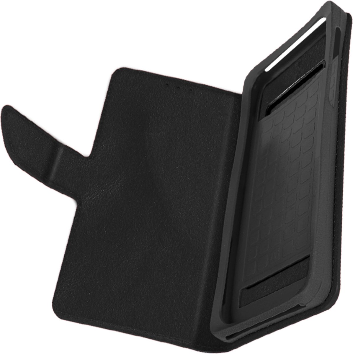 Avizar Magnetisch Portemonnee Hoesje voor Smartphone Maat XL Model Slide Cover, Zwart