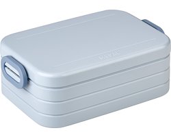 foto van Mepal Lunchbox midi – Broodtrommel – 4 boterhammen - Nordic blue
