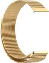 By Qubix - 20mm - Garmin Approach S12 - S40 - S42 - Milanese bandje - Goud - Garmin bandje