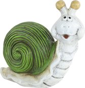 Countryfield Garden sculpture escargot - The Dude - pierre artificielle - H18 cm - vert