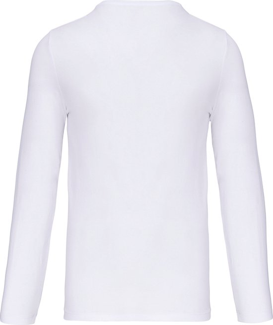 T-shirt col rond et manches longues Kariban Wit - XXL