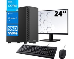 ScreenON – Office Set – Z400125 – V1 – (OfficePC.Z400125 + 24 Inch Monitor + Toetsenbord + Muis) + WiFi & Bluetooth