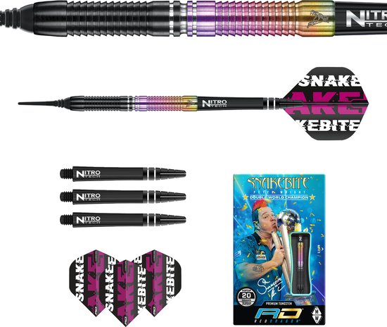 Red Dragon Peter Wright Snakebite World Champion 2020 Edition - Soft Tip Darts van Red Dragon — afbeelding 5