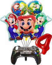 Ensemble de ballons Super Mario - 60x44cm - Ballon aluminium - Super Mario - Luigi - Jeu - Gaming - Playstation - Xbox- Soirée à thème - 4 ans - Anniversaire - Ballons - Décoration - Ballon hélium