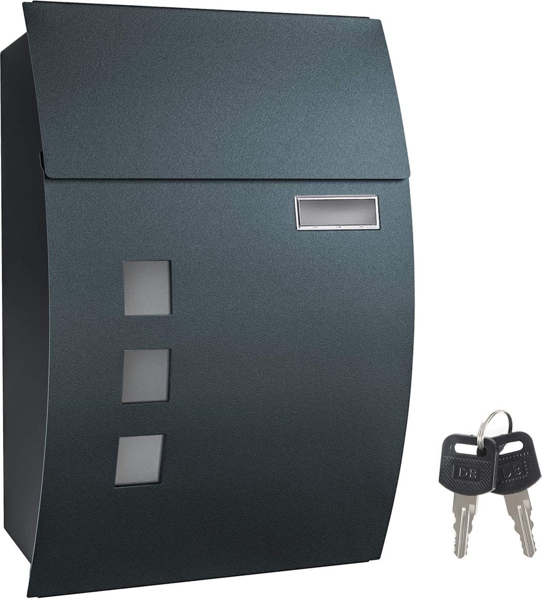brievenbus / omheining doorwerpbrievenbus - mailbox