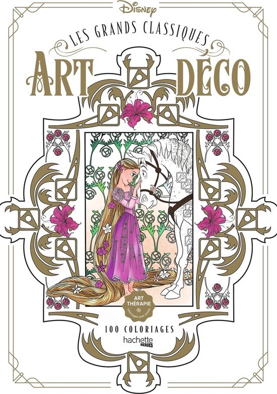 Les Grands Classiques Disney Art Deco 100 Coloriages - Kleurboek voor  volwassenen