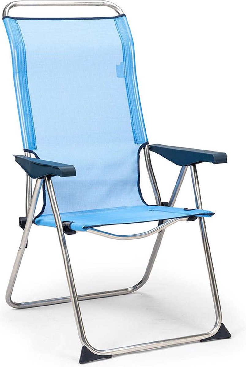 BRASQ Klapstoel Blauw Zwart - Vouwstoel - Opvouwbare stoel 43x38x78 cm BRASQ Klapstoel Blauw Zwart - Vouwstoel - Opvouwbare stoel 43x38x78 cm