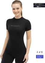 Brubeck 3D Pro Naadloos Sportshirt Dames - voor Hardlopen en Inspannende Activiteiten - Zwart L