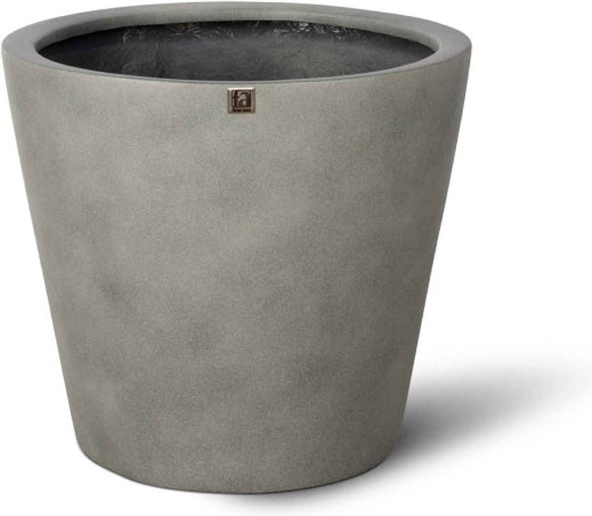 Luxe Plantenpot XL | Beton look | Bloempot | Conical Plantenbak Design | Grijs | Grote bloembak | 40 x 35 cm