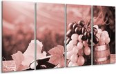Peinture sur verre Raisins, Cuisine | Marron, rouge | 160x80cm 4 Liège | Tirage photo sur verre |  F006820