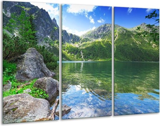 Peinture sur verre Plus | Vert, bleu, gris | 120x80cm 3 Liège | Tirage photo sur verre |  F006068