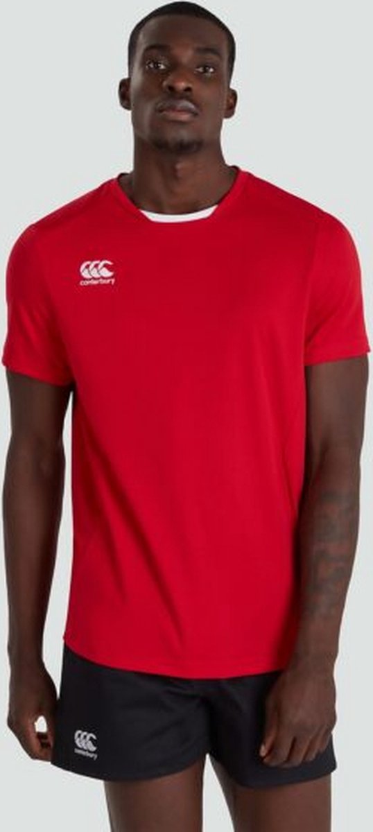 Haut Manches Longues Canterbury Rugby, Couche De Base, Homme, Rouge, Neuf