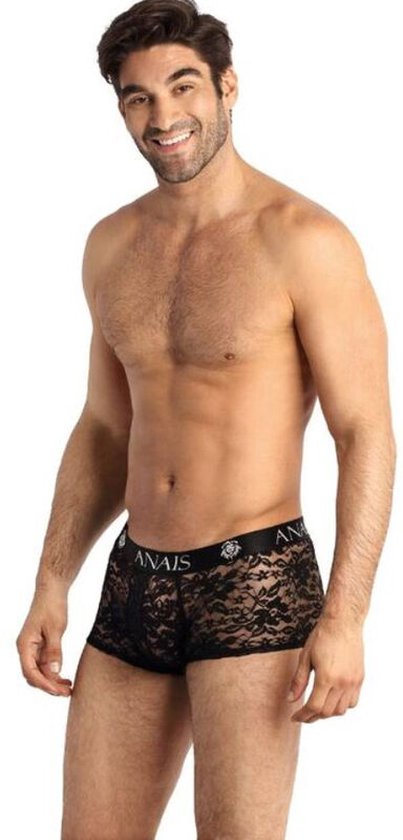 Shorty Coquin Anaïs For Men - Noir Dentelle Polyamide - Pour Une Touche De Romance