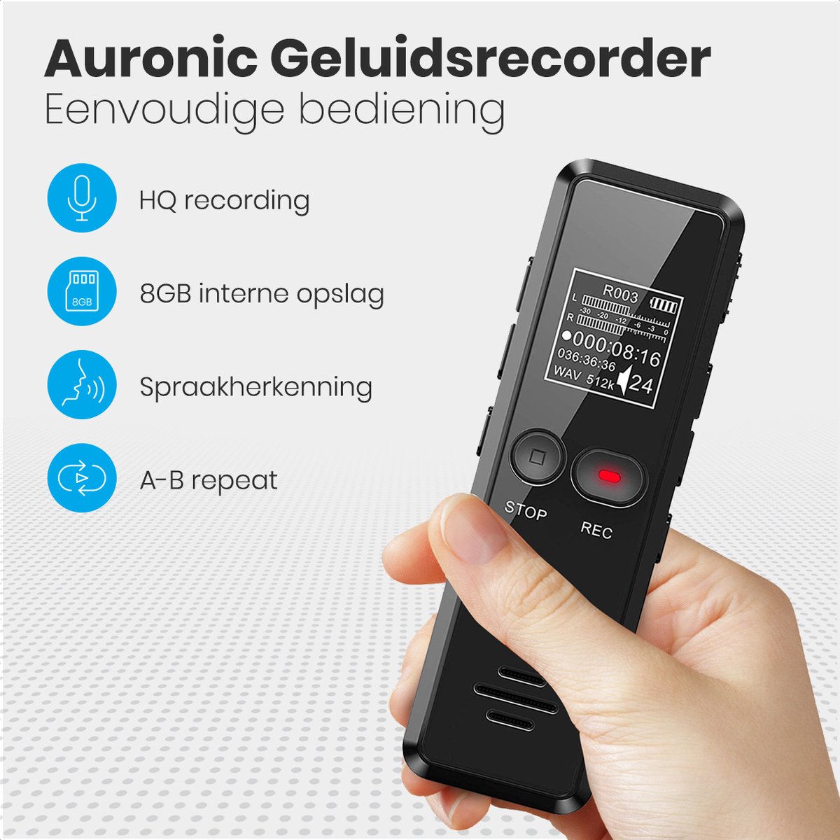 LifeGoods Group Vertaaloortje Translator met Ruisonderdrukking - afbeelding 2