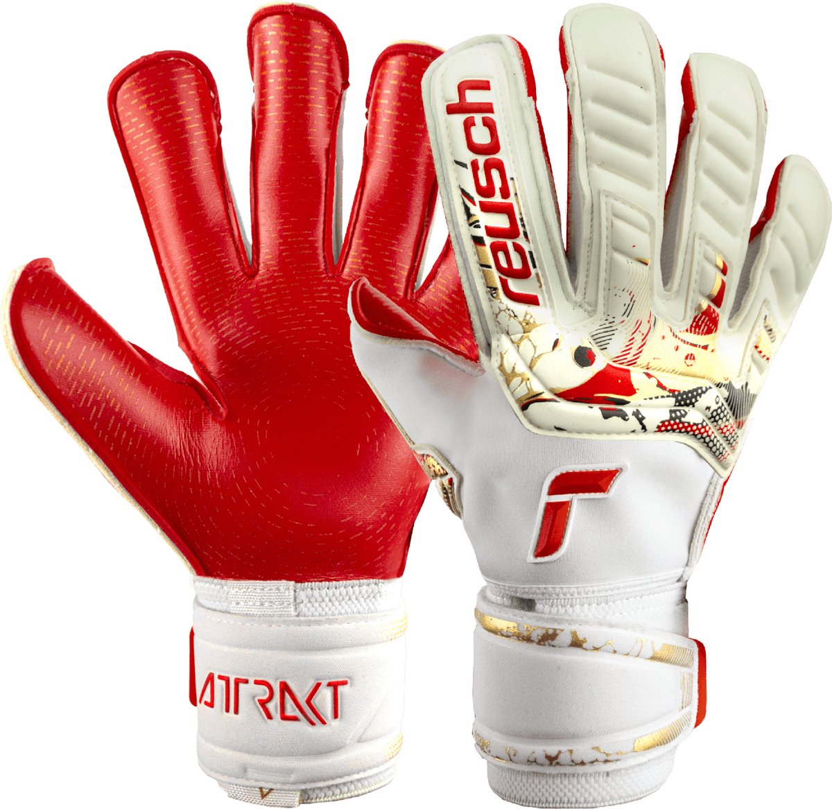 Reusch Attrakt Gold X Glue print Keepershandschoenen - Maat 10.5