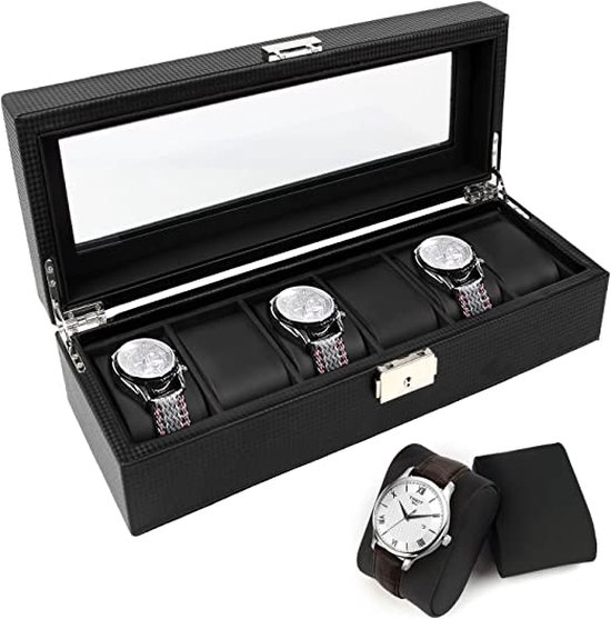 Horlogedoos \ horloge opbergbox | kijkdoos | horlogedoos | Horlogekist - watch box jewelry box