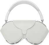 kwmobile cover voor over-ear koptelefoon - geschikt voor Apple Airpods Max - Van flexibel silicone - In wit