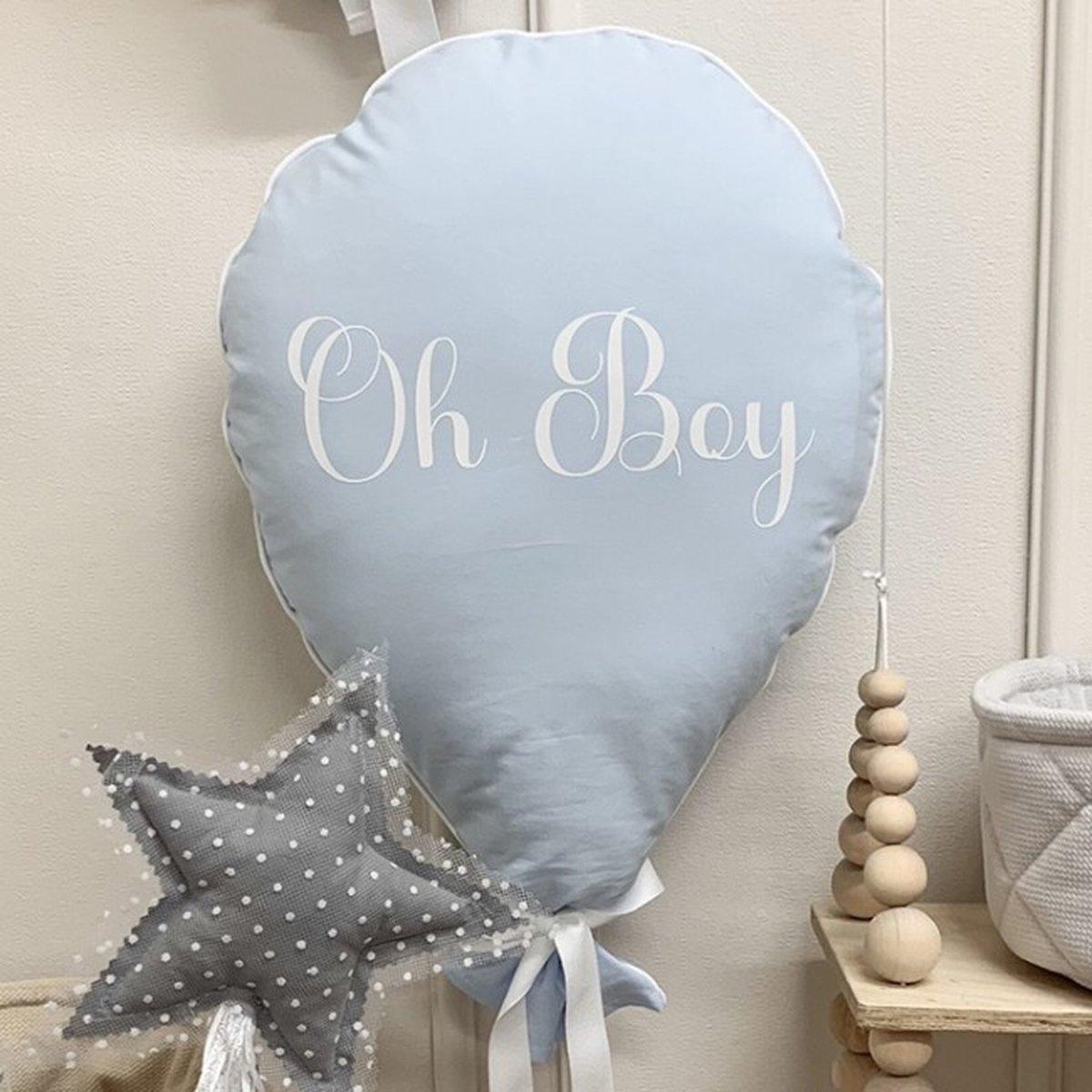 Goedkoopste Dolly Ballon Decoratie Oh Boy Blauw