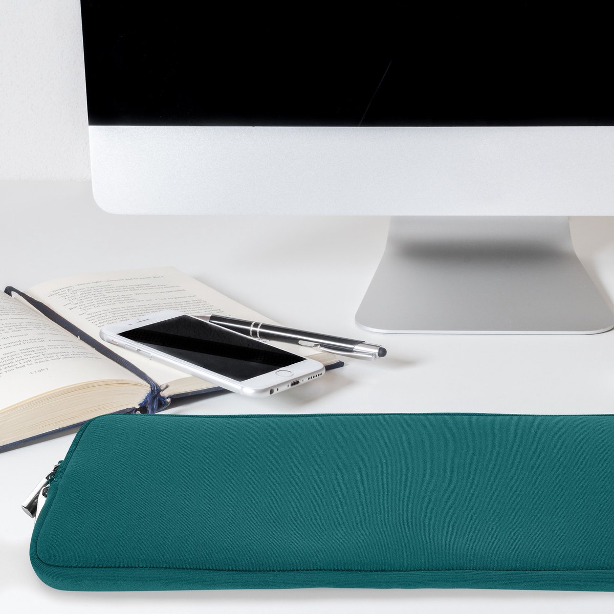 Housse De Protection En Nylon Pour Clavier Logitech MX Keys Mini - Fermeture éclair, Couleur Pastel