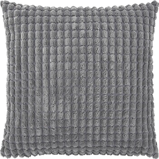 Dutch Decor Housse de coussin - ROME 45x45 cm - couleur: anthracite