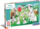 Clementoni - Puzzel 24 Stukjes Maxi Disney Classics, Kinderpuzzels, 3-5 jaar, 24245