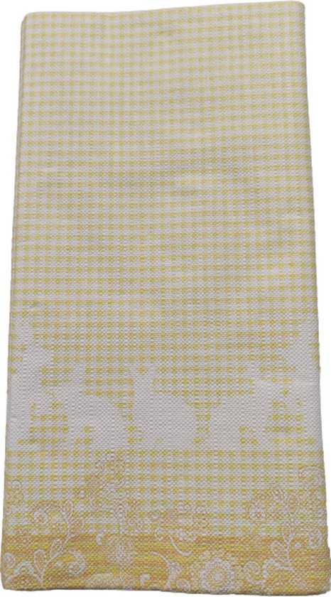 Tafelkleed anti-vlek blauw met moderne ruit | Franse Tafelkleden