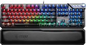 MSI VIGOR GK71 SONIC BLUE US, Taille réelle (100 %), USB, Clavier mécanique, QWERTY, LED RGB, Noir