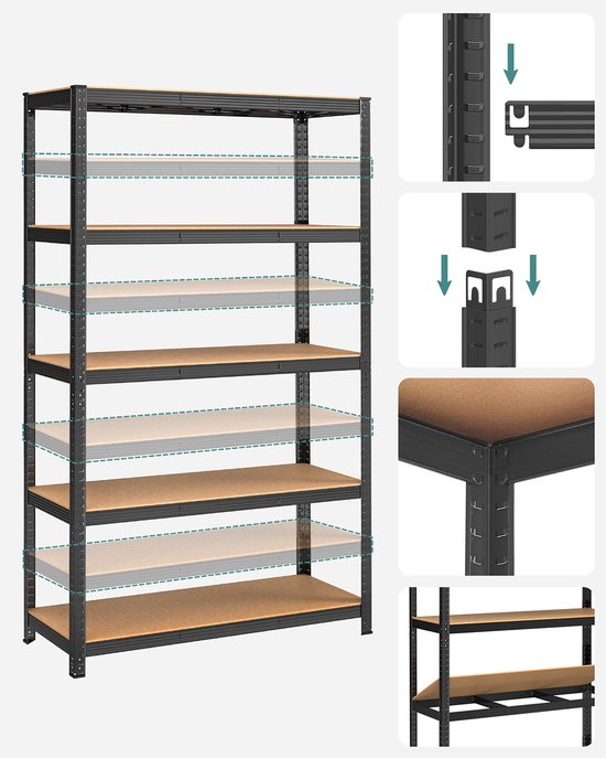 shelfplaza PRO 90x100x45 cm metalen stellingkast in grijs met 3 planken