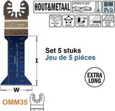 CMT - Multitoolzaagblad voor hout en metaal, 42mm - Zaagblad - Zagen - Hout - 5 Stuk(s)