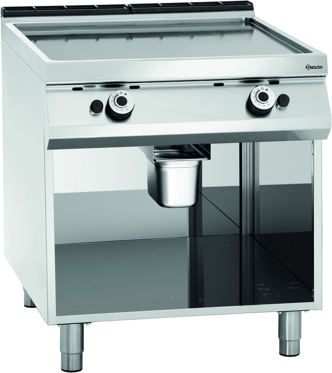 Gas grillplaat | glad | Bartscher | 2955081