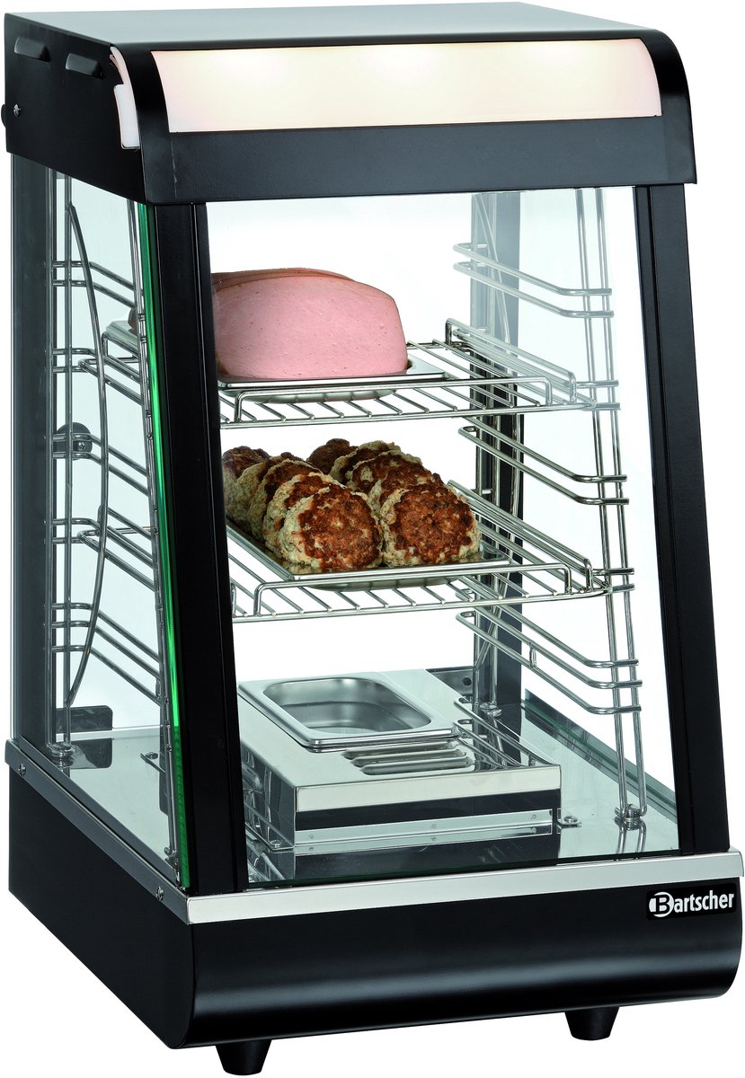 Bartscher Warmhoudvitrine - Deli Compact - 52L - Deur Achterkant - 390x475x690mm