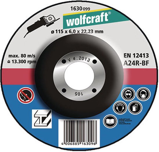 Foto: Wolfcraft afbraamschijf voor metaal 115 mm