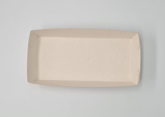 25x A18 plateau en carton - sandwich - 180x60x35mm - sandwich - plateau  snack 