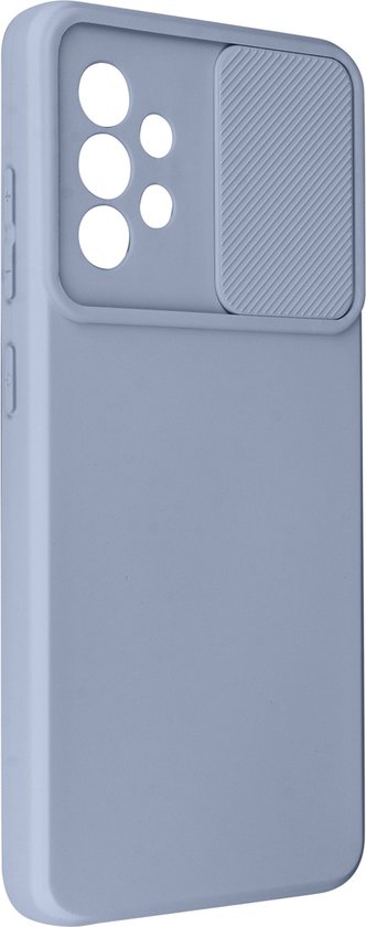 Foto: Case geschikt voor samsung a52 a52s silicone sliding camera cover lavendel