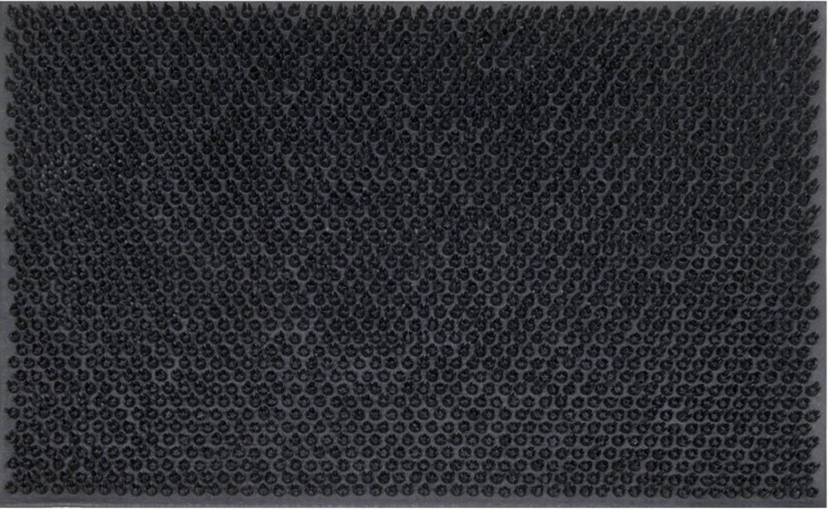 Tragar deurmat van volledig rubber met antislip - Voor binnen en buiten - Schoonloopmat - 40 x 60 cm zwart